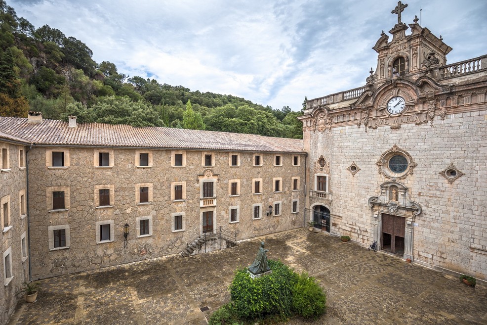 Maiorca Santuari de Lluc monastery in Mallorca
